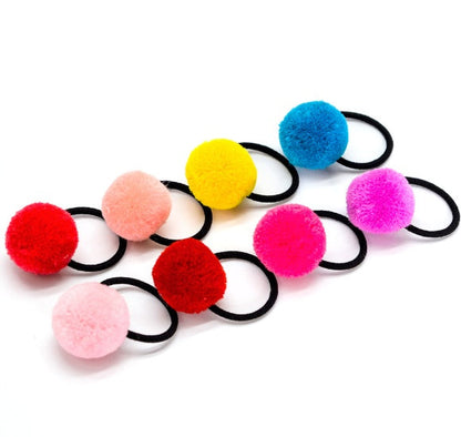 Korean Candy-Colored Hair Ball Hair Tie