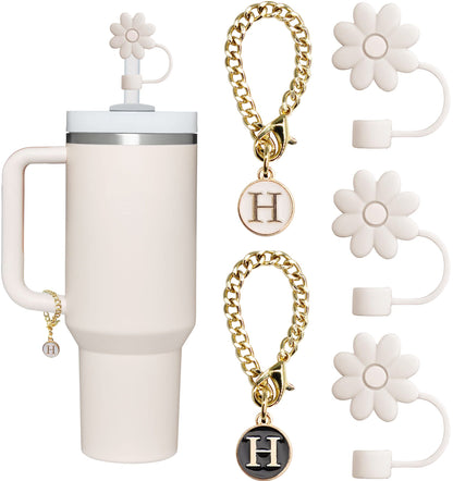 Tumbler Letter Handle Charms - 5PCS