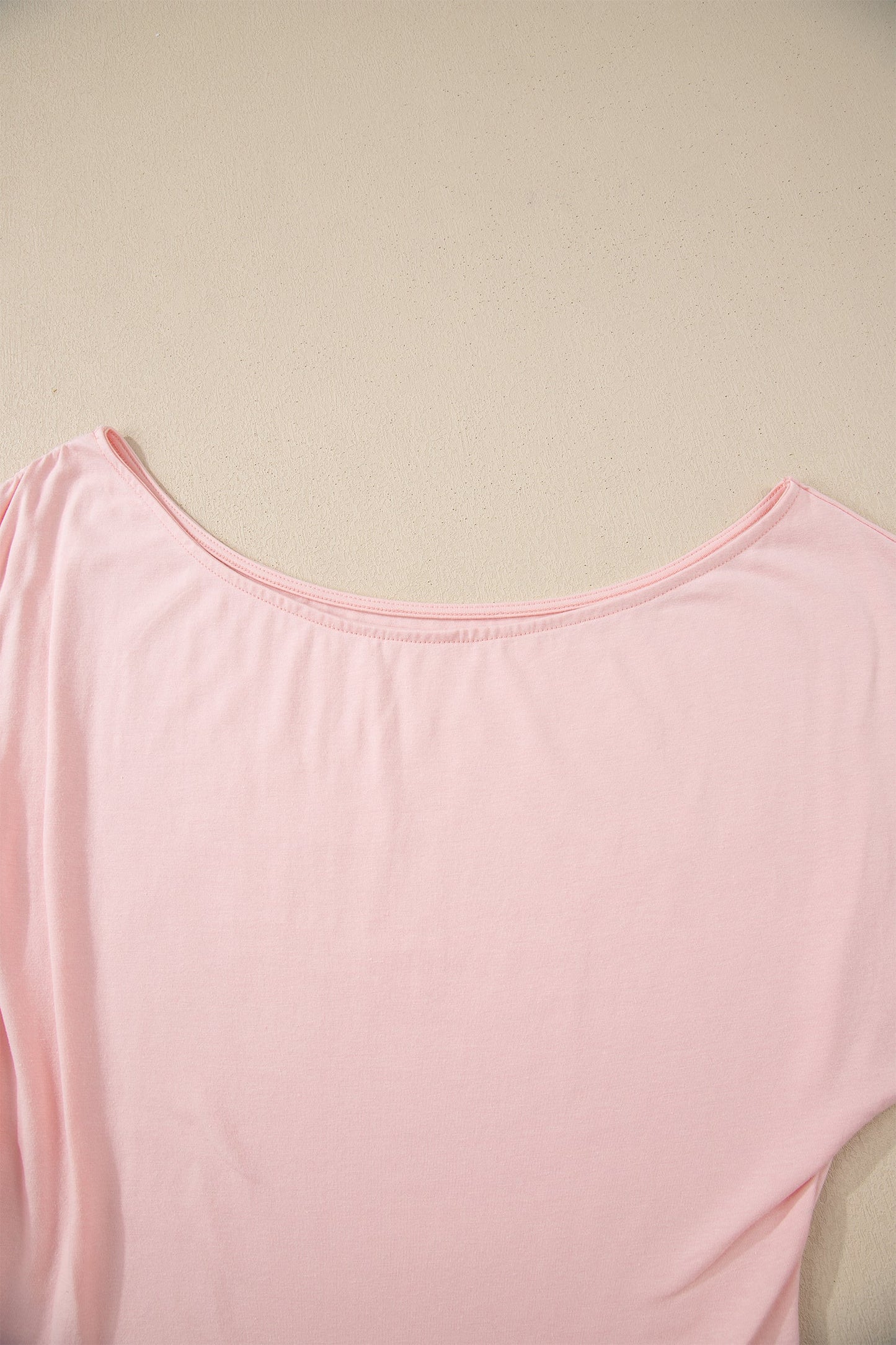 Plus Size Solid Asymmetric Neck Blouse