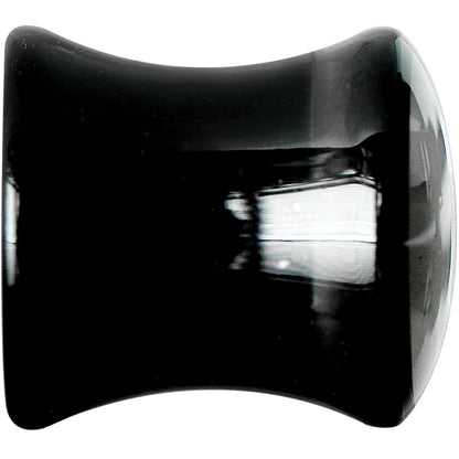 0G Black Acrylic Drop the White Anchor Saddle Plug