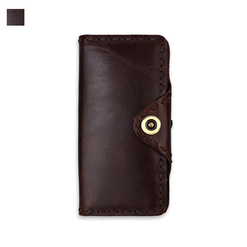Vintage Men's Long Cowhide Wallet