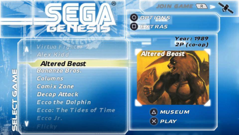 SEGA Genesis Collection (Favorites) (PSP)