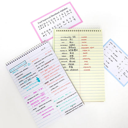 70 Ct. 6" X 9" Green Tint Gregg Ruled Steno Book