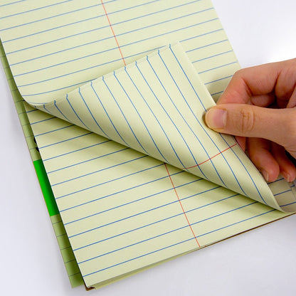 70 Ct. 6" X 9" Green Tint Gregg Ruled Steno Book