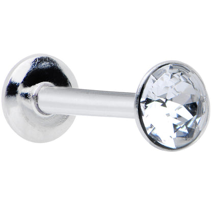 16G 5/16 Handmade Labret Created with Crystals 4mm