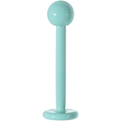 16G 3/8 Mint Green Ceramic Coated Labret Monroe