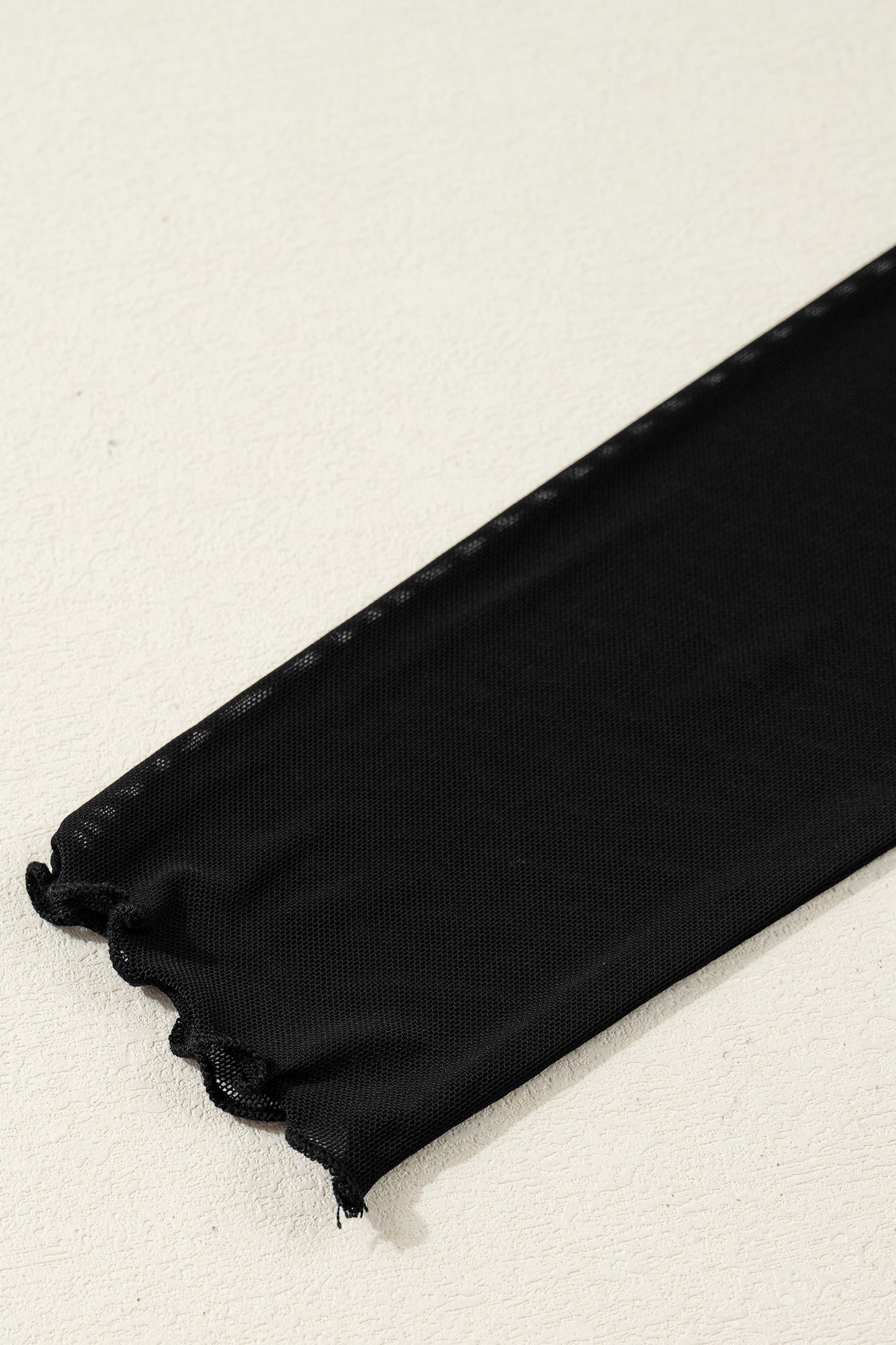 Sheer Mesh Twisted Knot Side Slit Dress