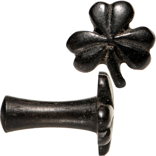 8G Dark Organic Arang Wood Shamrock Saddle Plug Set