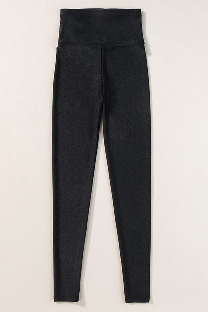 Solid High Waist Tight Leggings
