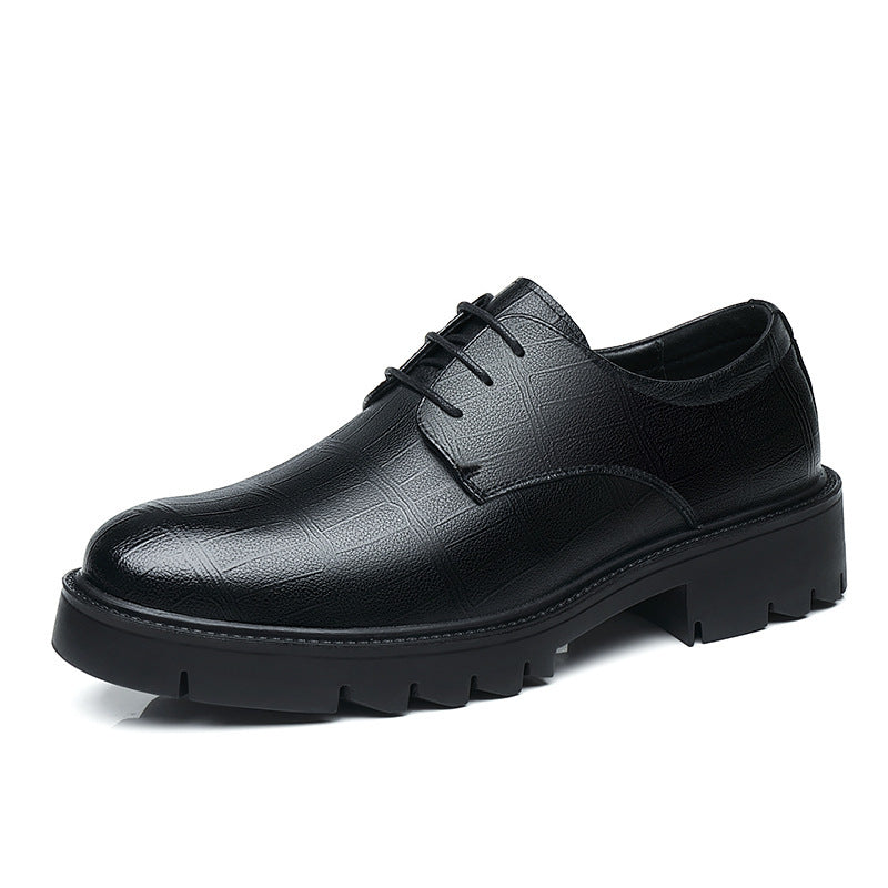 Men's Inner Height Increasing Business Casual Leather Shoes
