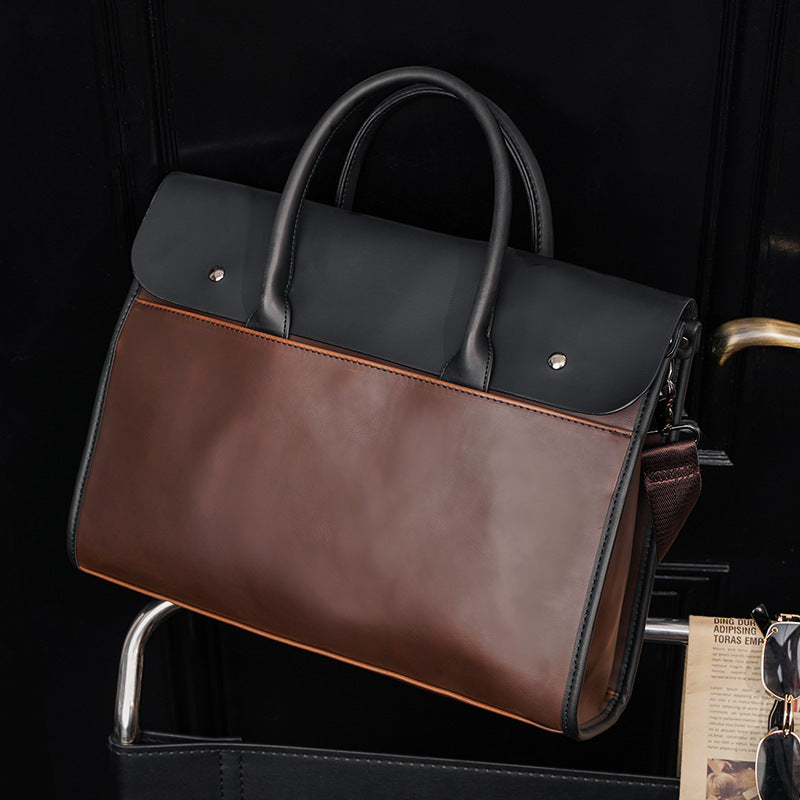 Korean Style Large Capacity Shoulder Briefcase