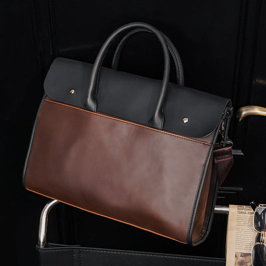 Korean Style Large Capacity Shoulder Briefcase