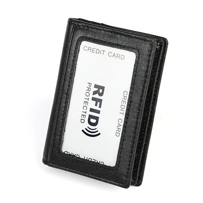 Leather RFID Anti-theft Card Holder