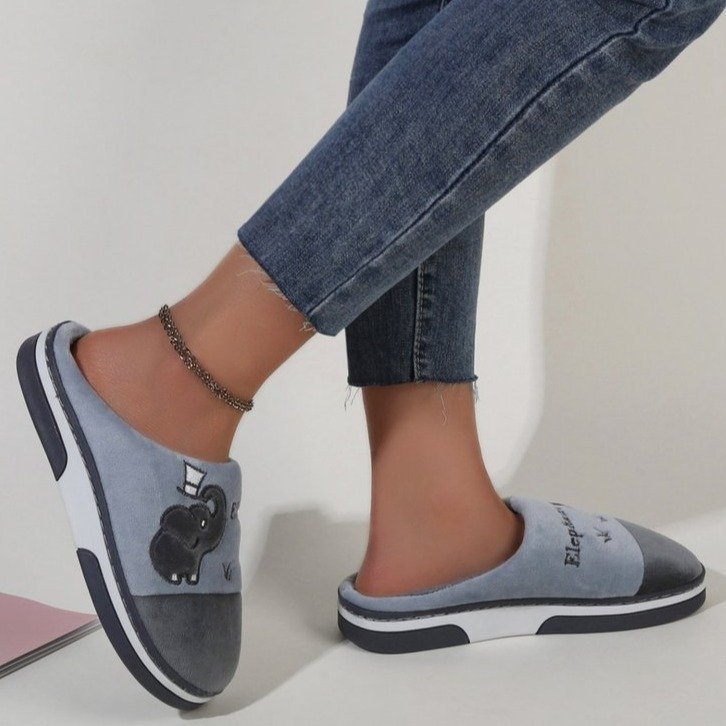 Plush Cotton Indoor Slippers