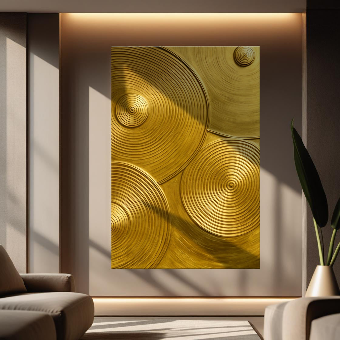 Gold Symphony Wall Art