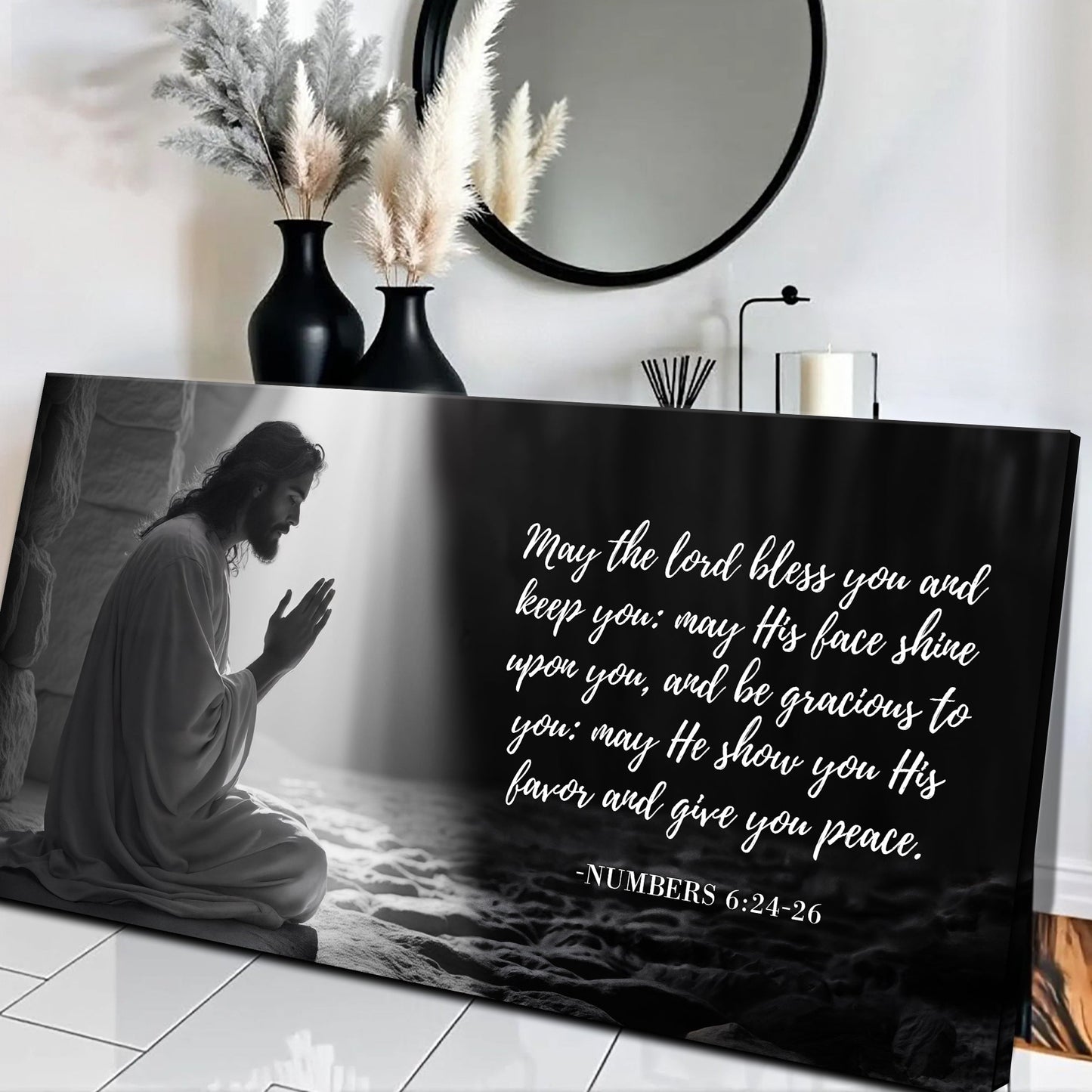 Numbers 6:24-26 - May The Lord Bless You Faith Sign