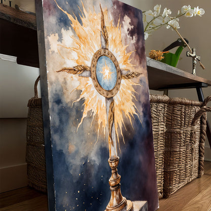 Holy Eucharist in Monstrance Faith Wall Art II