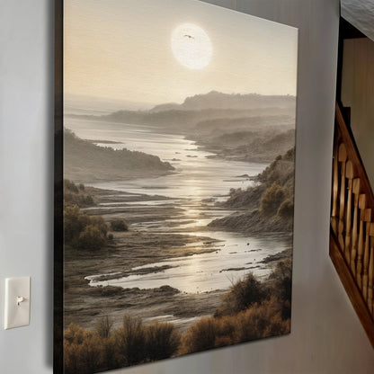 Misty Shores Coastal Impasto Wall Art