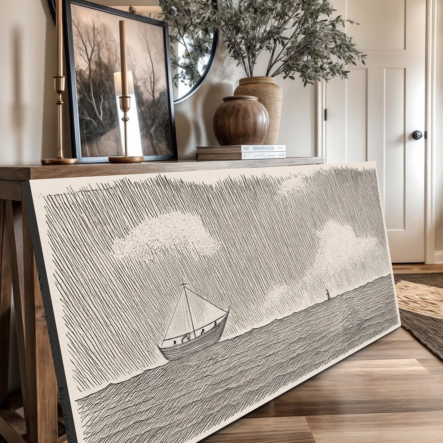 Jesus Walking On Water Faith Wall Art II