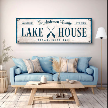 Personalized Lake House Sign IV