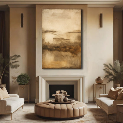 Neutral Abstract Impasto Wall Art