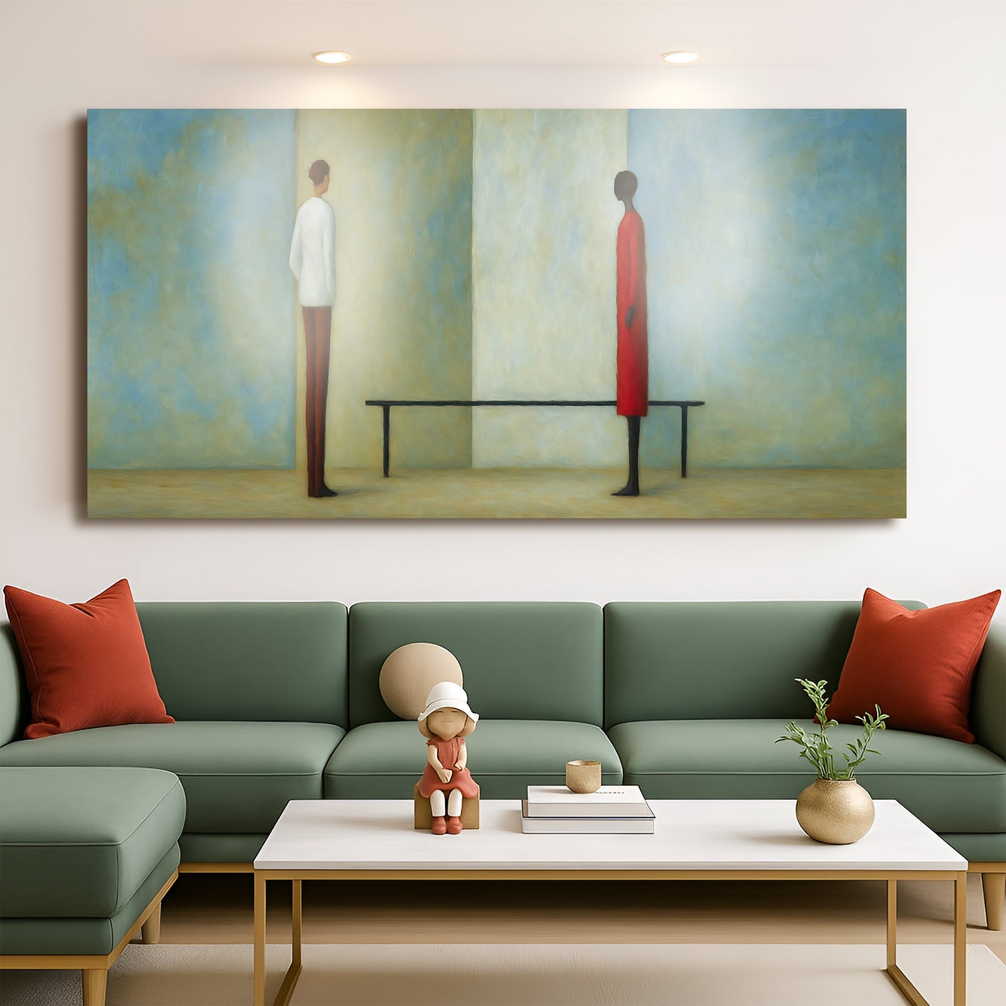 Confrontation Abstract Wall Art