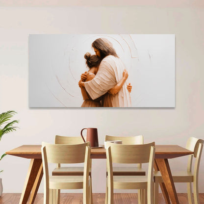 Divine Embrace of Grace Faith Wall Art II