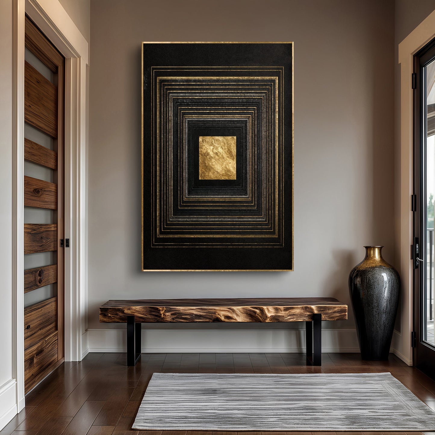 Black And Gold Core Wall Art