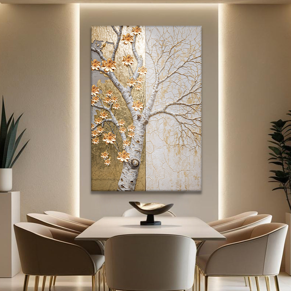 Ivory Seasons Impasto Wall Art