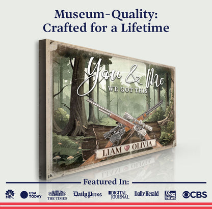 Gun Themed We Got This Couple Sign