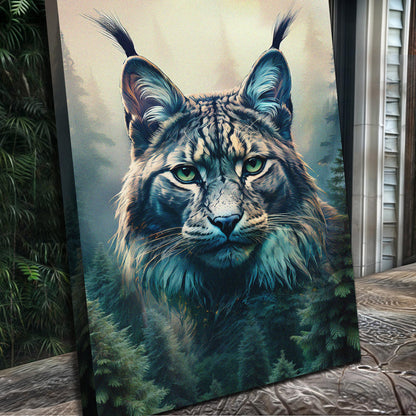 Lynx Double Exposure Wall Art