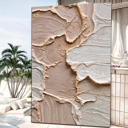 Ivory Minimalist Abstract Wall Art