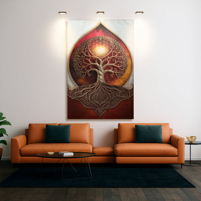 Tree of Life: Sacred Geometry Abstract Wall Art
