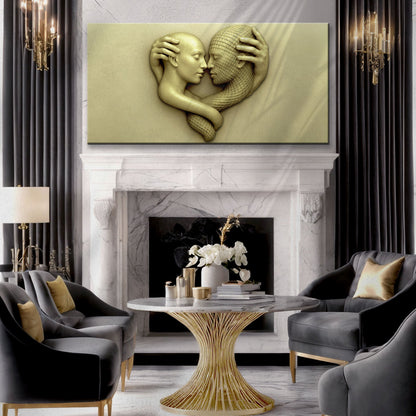 Eternal Love Figure Abstract Wall Art