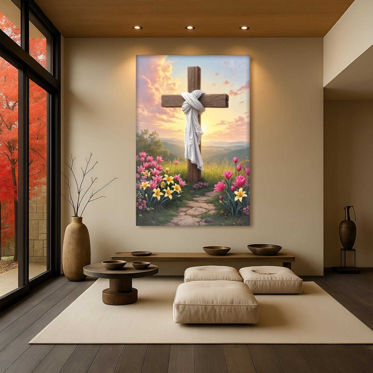 Minimalist Cross Faith Wall Art III