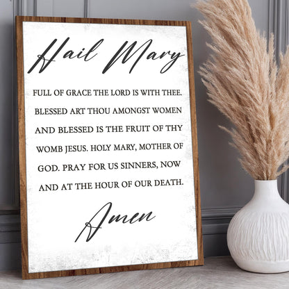 The Hail Mary Faith Sign