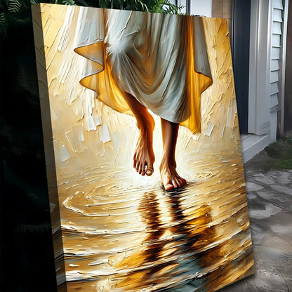 Jesus Christ Walking On Water Faith Wall Art