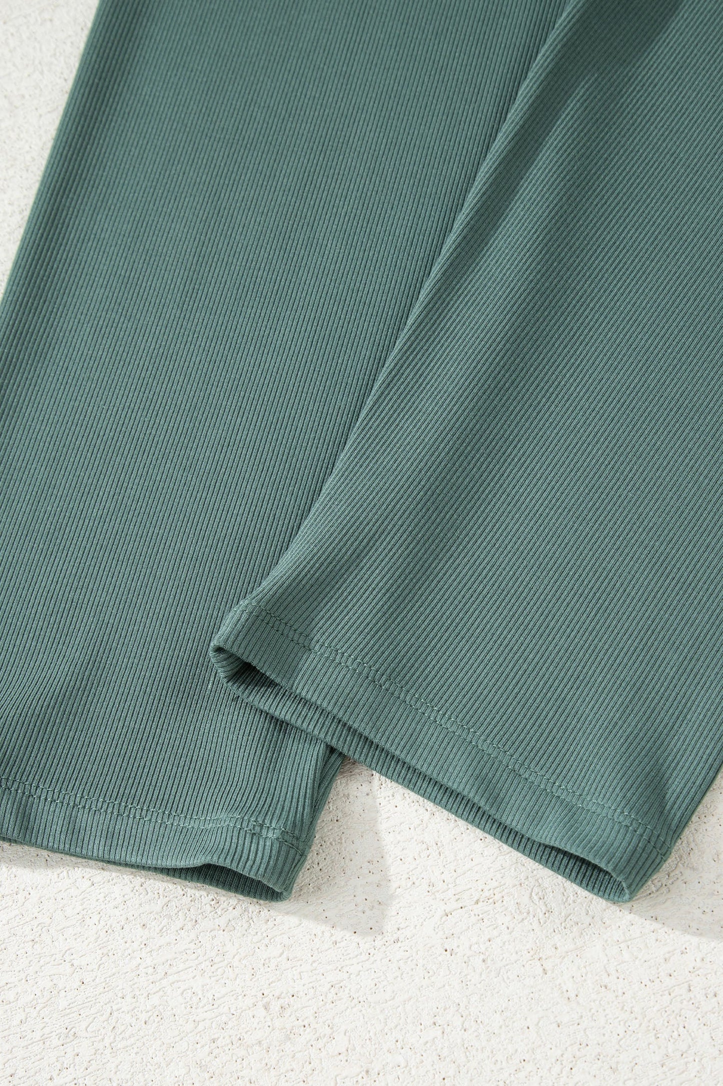 Solid Side Slit Sweatshirt and Leggings Set