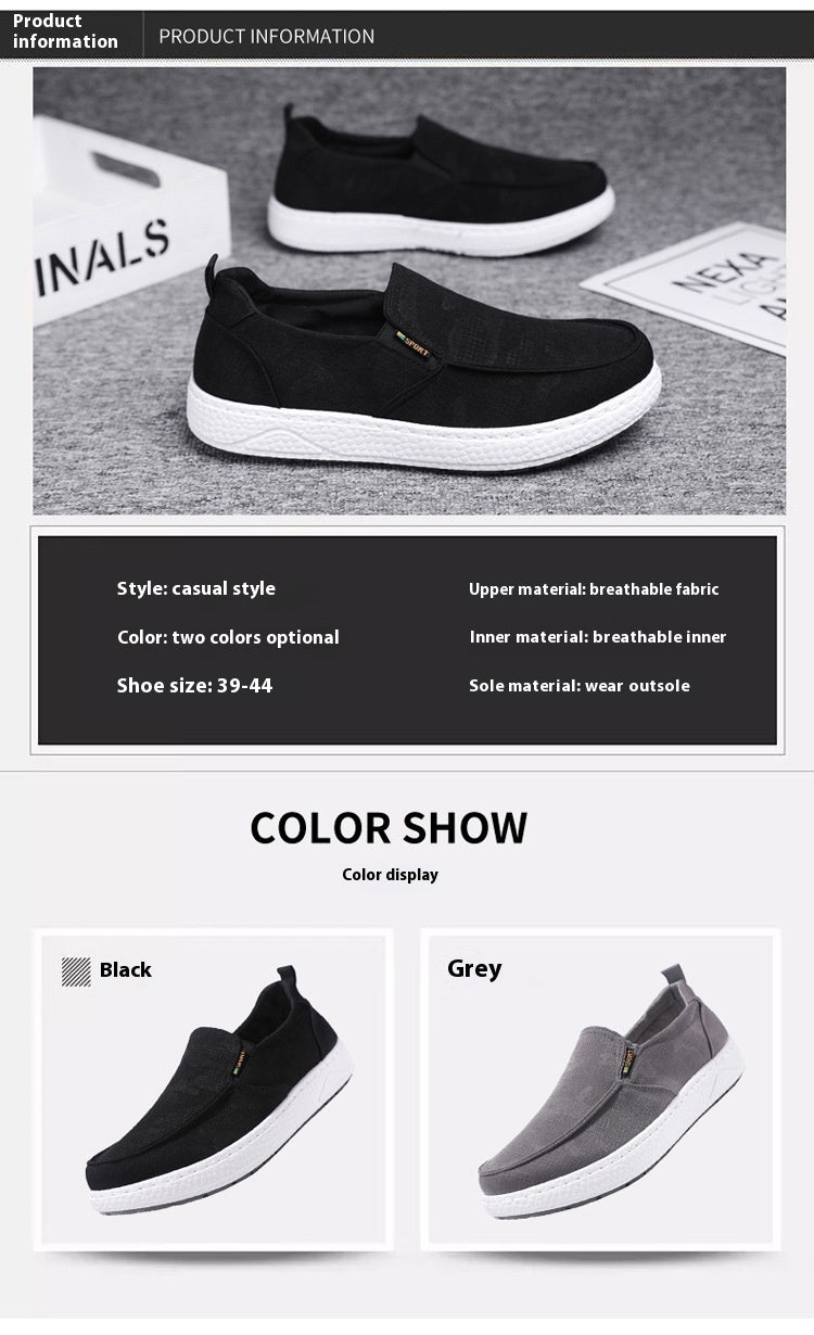 Men's Fashionable Breathable Canvas Shoes