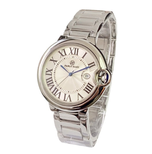 Men Fashion Steel Band Watch Quartz Strap