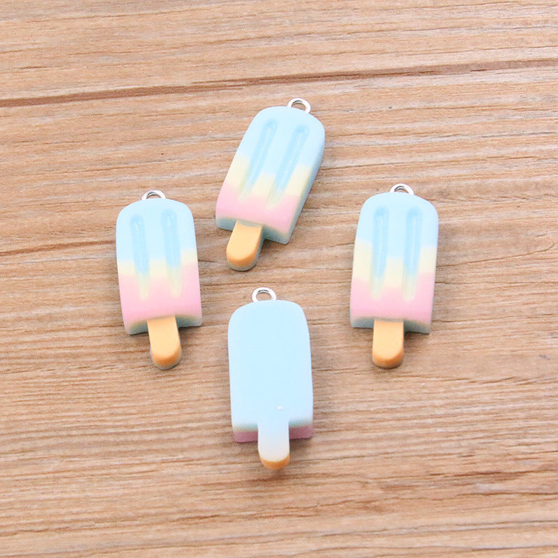 DIY Resin Gradient Popsicle Stick Pendant