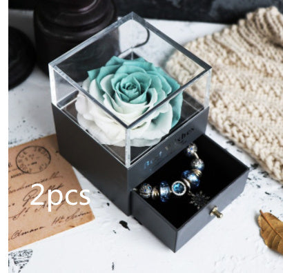 Eternal Rose Jewelry Box for Gifts