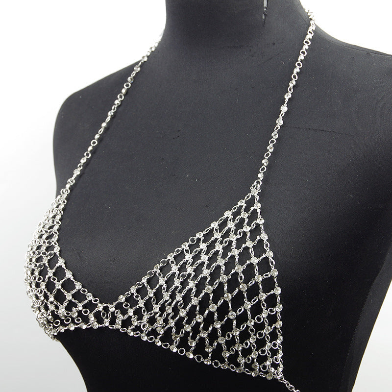 Nightclub Diamond Chest Necklace
