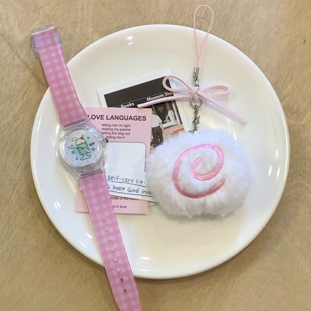 Cute Fish Board Plush Doll Keychain