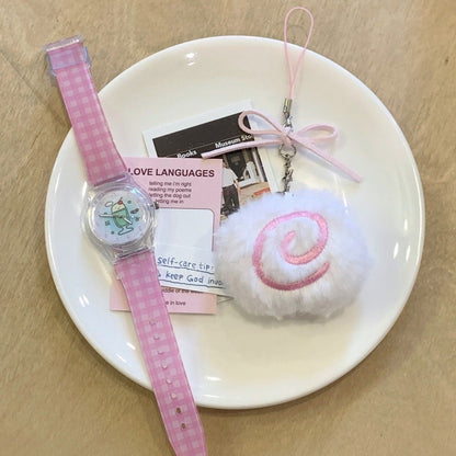 Cute Fish Board Plush Doll Keychain