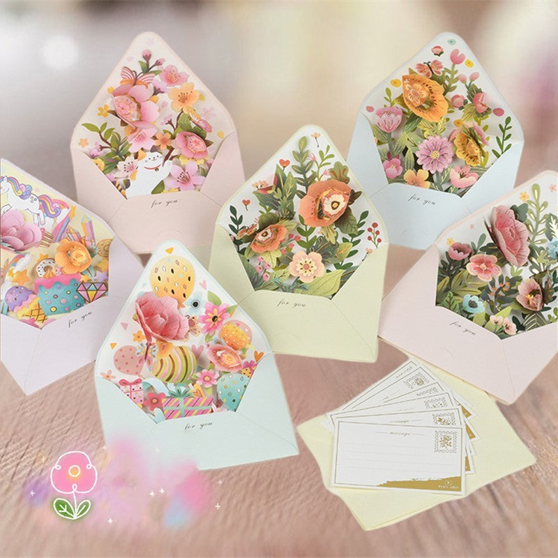Middle Blossom 3D Greeting Card