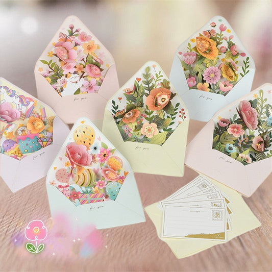 Middle Blossom 3D Greeting Card