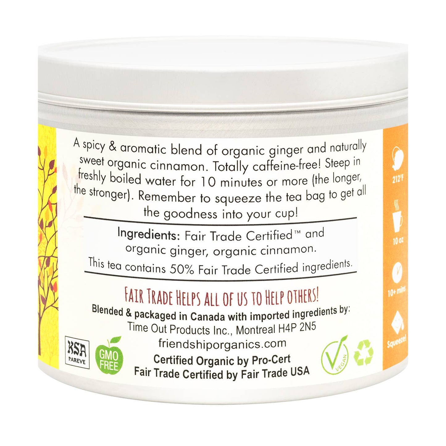 Ginger Cinnamon Herbal Tea