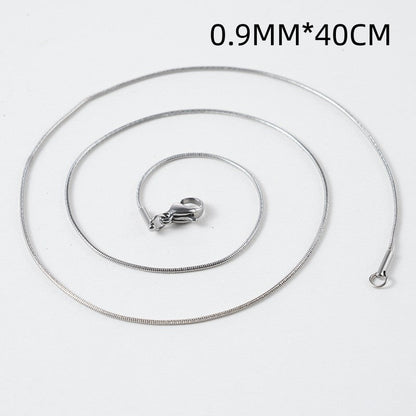 S925 Sterling Silver Octagonal Snake Bones Chain