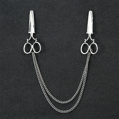 Fashion Simple Men's Chain Rudder Brooch